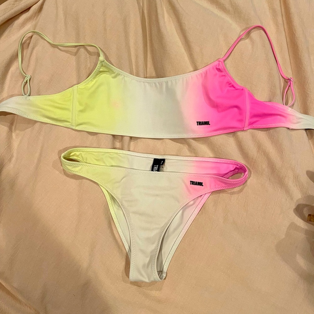 Triangl Swim Neon Ombré Bikini - size Medium